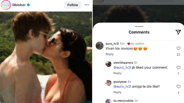 LIKE DE JUSTIN A SELENA DESATA CAOS EN INTERNET